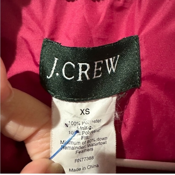 J. Crew Hot Pink Rasberry Puffer Vest - Picture 5 of 6